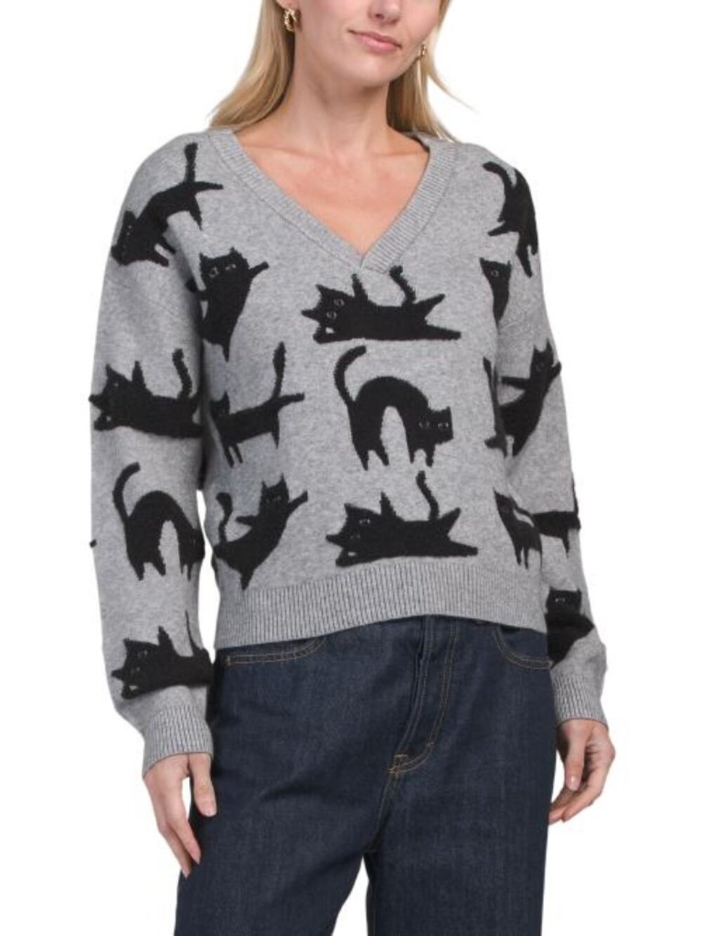 SINCERELY JULES Yoga Cat Pull Over Sweater